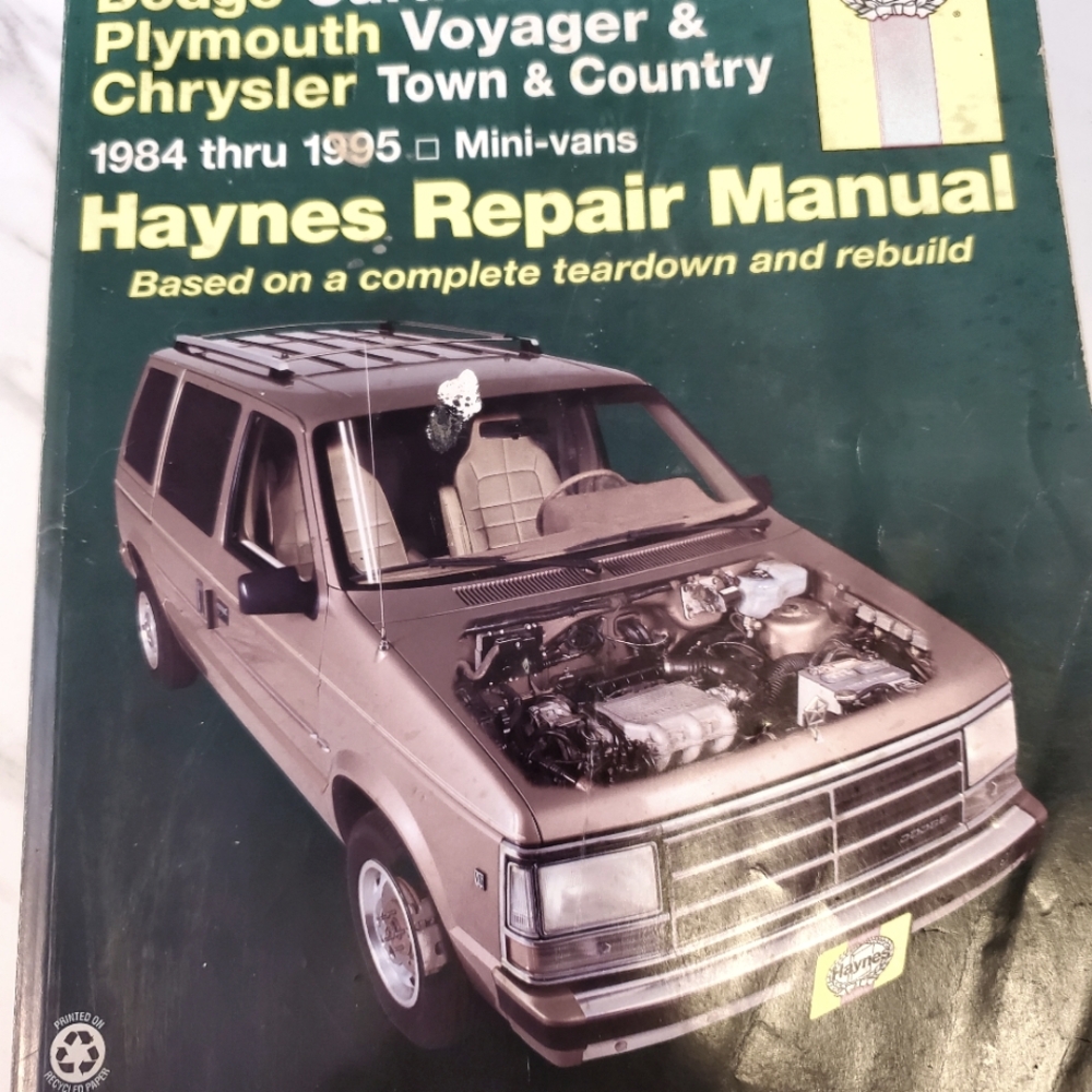 Haynes Manual Repair Kit,Dodge Chrysler And Plymouth 1984-1995